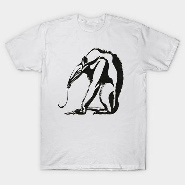 Vintage Giant Anteater by Marcus Behmer T-Shirt by vintage-art